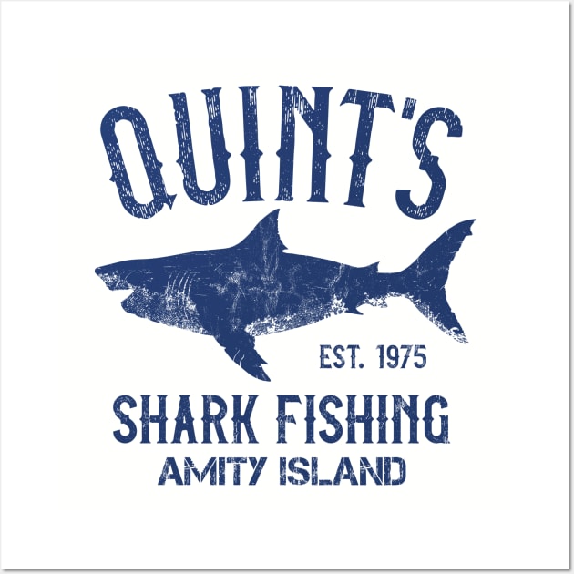 Quint's Shark Fishing - Amity Island Wall Art by IncognitoMode